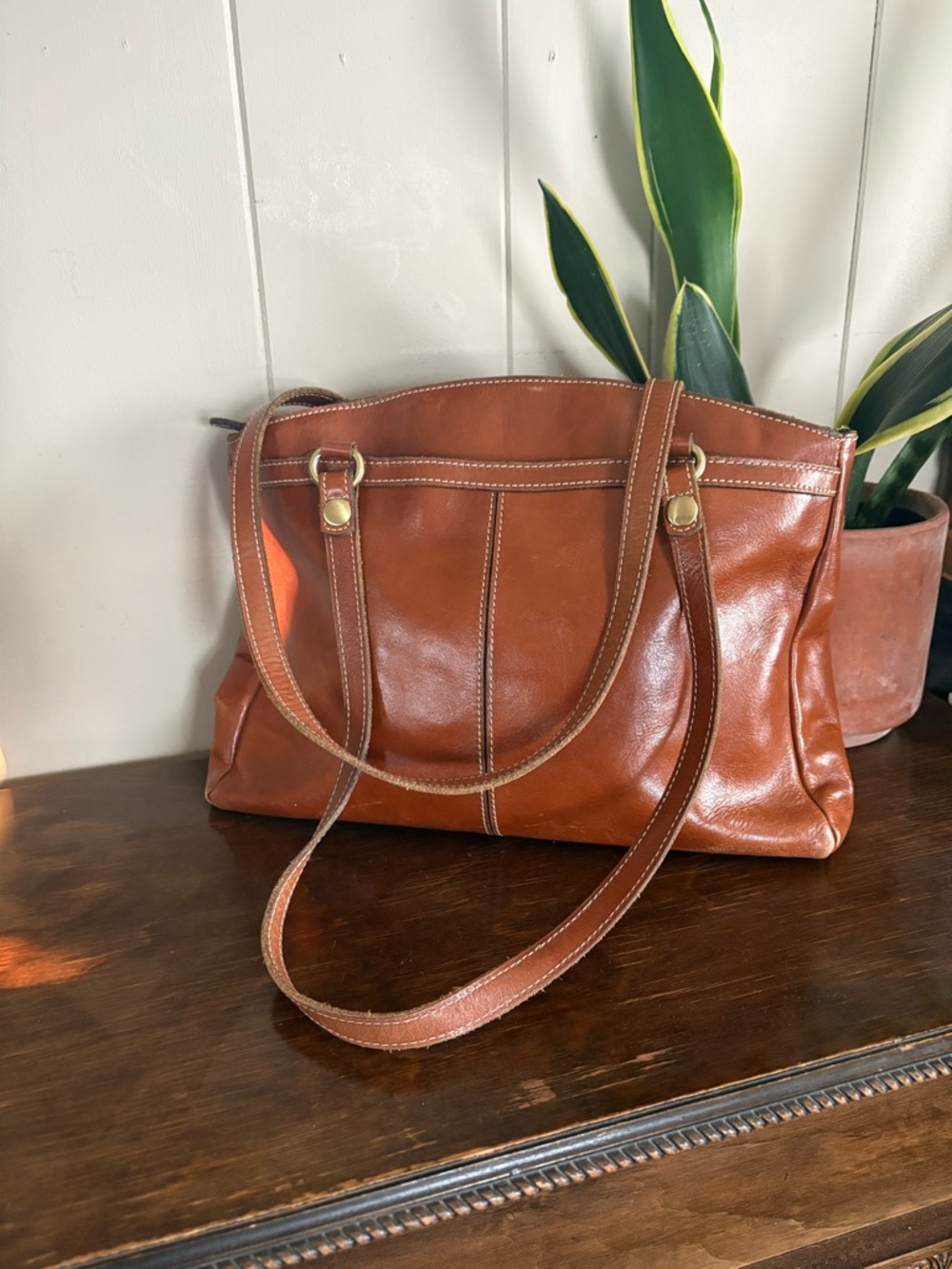 Patricia Nash Poppy Top Zip Tote shoulder bag. - Picture 2 of 9